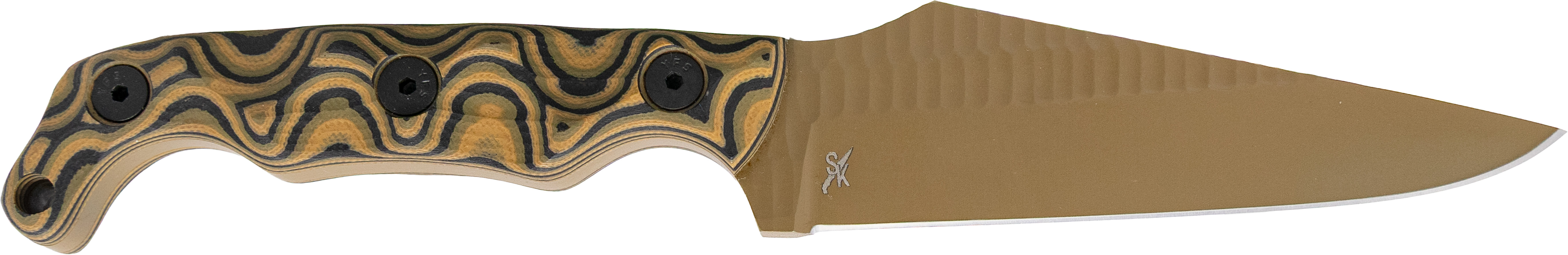 Stroup Knives STP TU2 CAMO G10 FDE CER DE DAVIDSON'S EXCLUSIVE