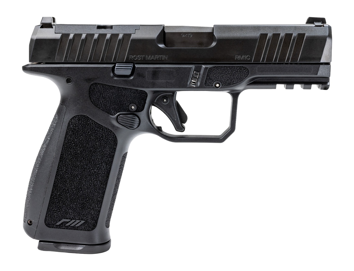 Rost Martin RM1CX Handgun 9mm Luger 17rd (1) & 19rd (1) Magazines 4" Barrel Black OR