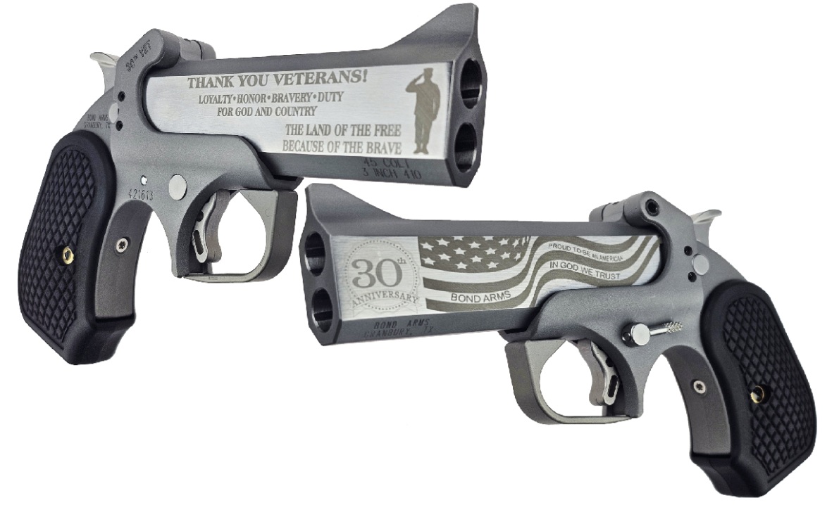 Bond Arms Limited Edition 30th Anniversary Vet Handgun .45 Colt /410ga 2rd Capacity 4.25" Barrel w/Resin Grips