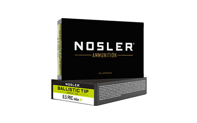 Nosler Ballistic Tip Rifle Ammunition 6.5 PRC 140gr PT 2900 fps 20/ct