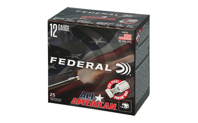 Federal All American Shotshells 12ga 2-3/4" 1-1/8oz 1250 fps #7.5 25/ct