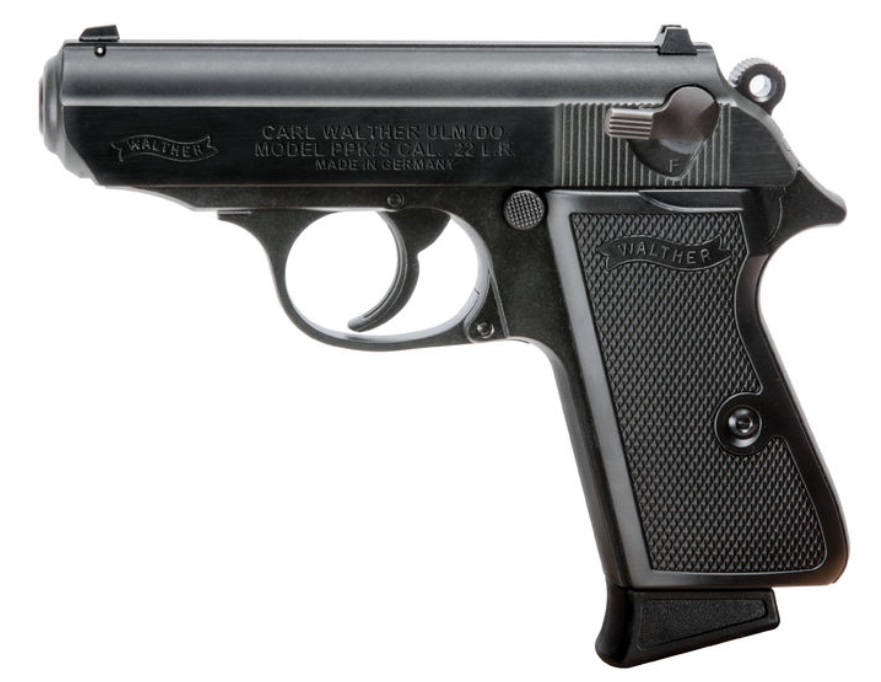 Walther PPK/s Handgun .22 LR 10rd Magazine 3.3" Barrel Black