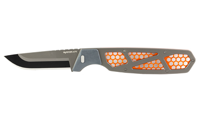 Outdoor Edge Razor Apx Fixed Knife with 3" Removable Drop Point Blades Orange