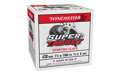 Winchester Super-Target Shotshells 410ga 2-1/2" 1/2oz 1300 fps #8 25/ct