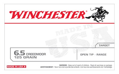 Winchester WIN 6.5CR 125GR USA FMJOT 20RD 10BX/CS
