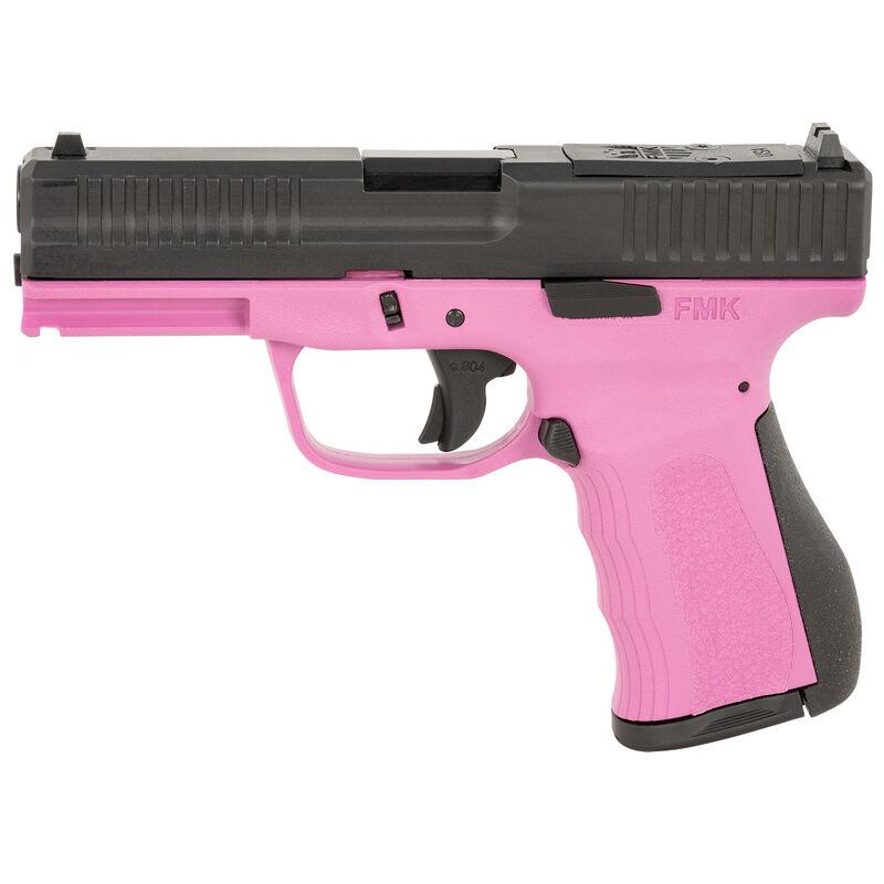 FMK Mach 9 Handgun 9mm Luger 10rd Magazine(1) 4" Barrel Optic Ready Pink Frame