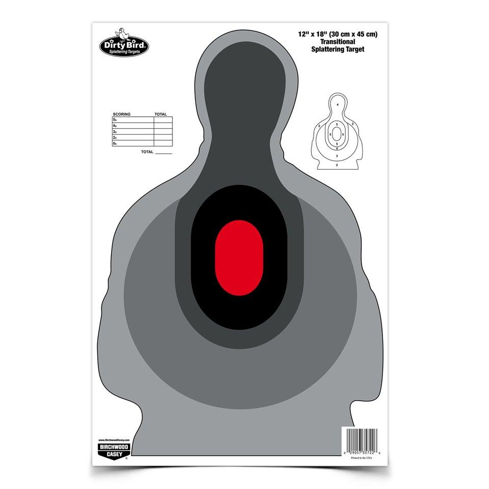 Birchwood Casey Dirty Bird Transitional Silhouette Target 12"x18" 8/ct