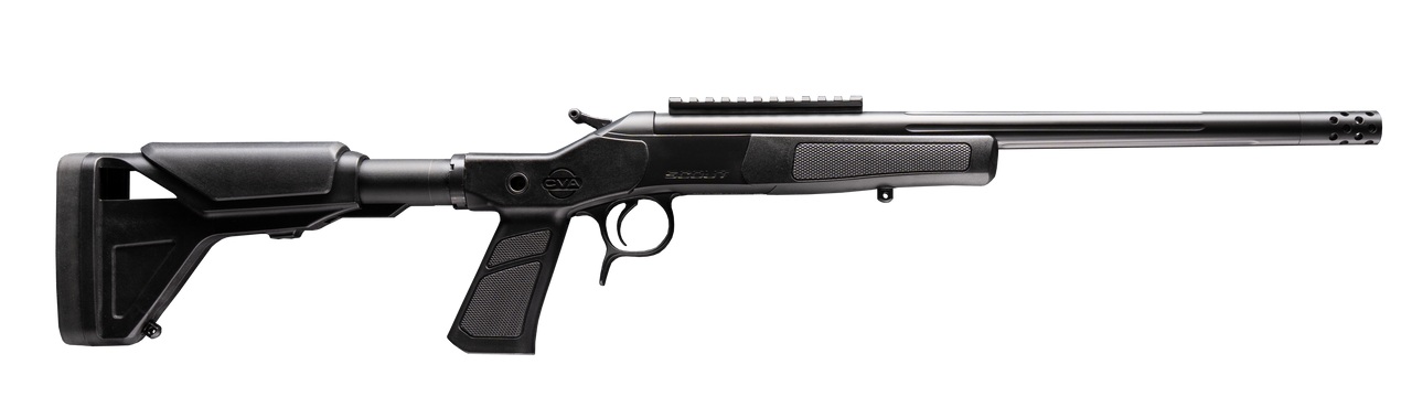 CVA Scout XP-SB Rifle .308 Win Single Shot 16.5" Threaded Fluted Stainless Steel Barrel w/Graphite Black Stock