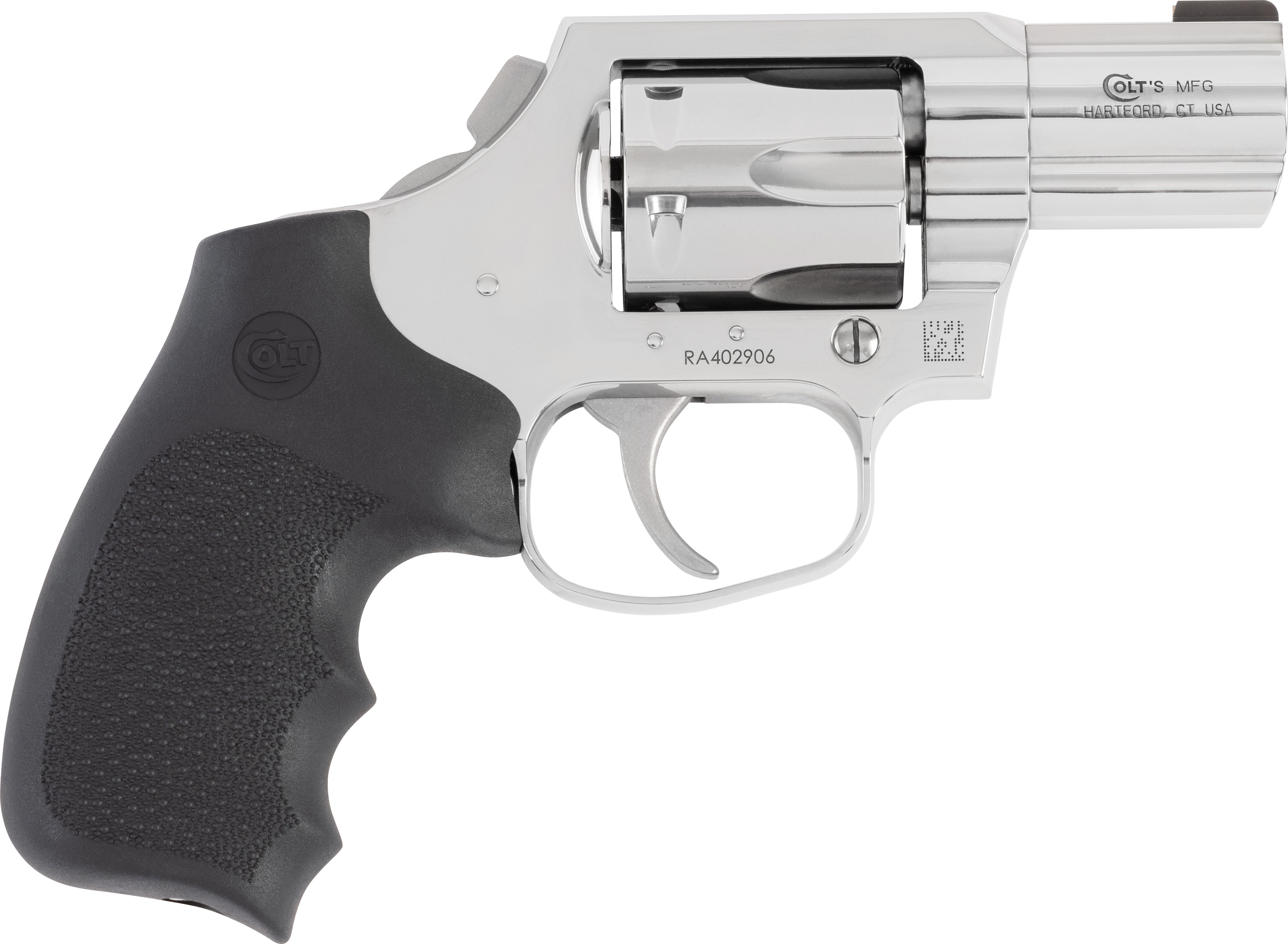 Colt King Cobra Carry DAO Stainless Handgun .357 Mag 6rd Capacity 2" Barrel Enhanced Hogue Rubber Grip