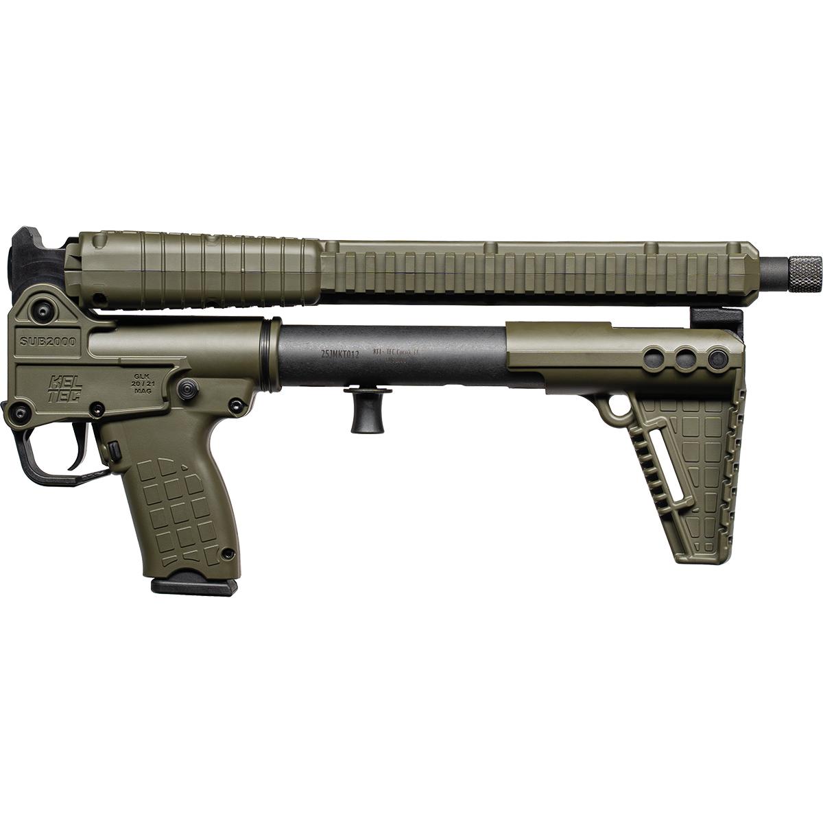 Kel-Tec Gen3 SUB2000 w/Glock Model 20 Style Grip 10mm Auto 15rd Magazine 16.15" Barrel Green