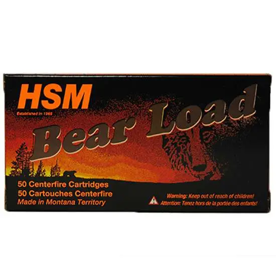HSM Bear Load Hard Cast Handgun Ammunition 45-70 Govt 430gr RNFP Gas Check 1801 fps 20/ct