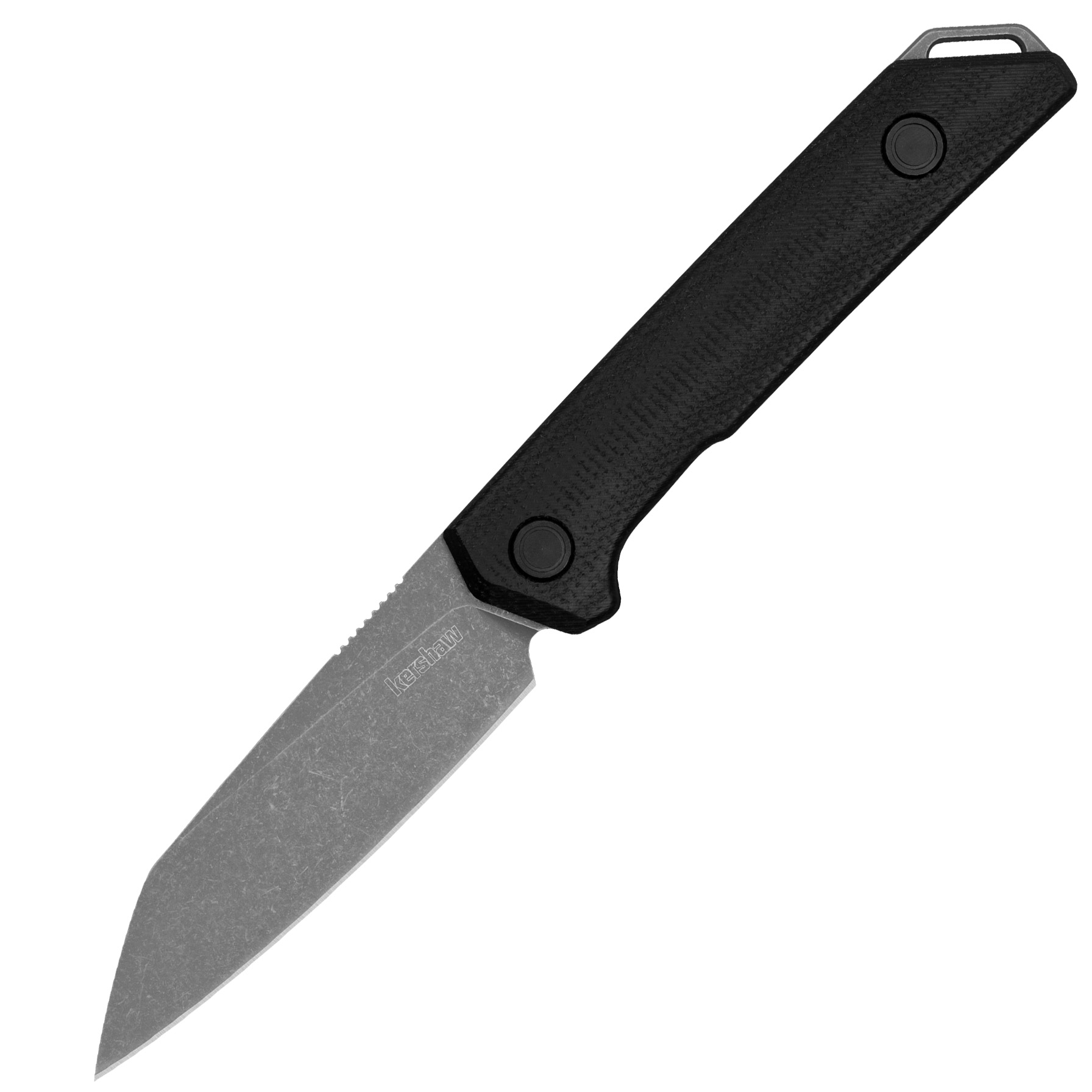 Kershaw Mini Iridium Fixed Knife 3-1/10" Reverse Tanto Blade Black