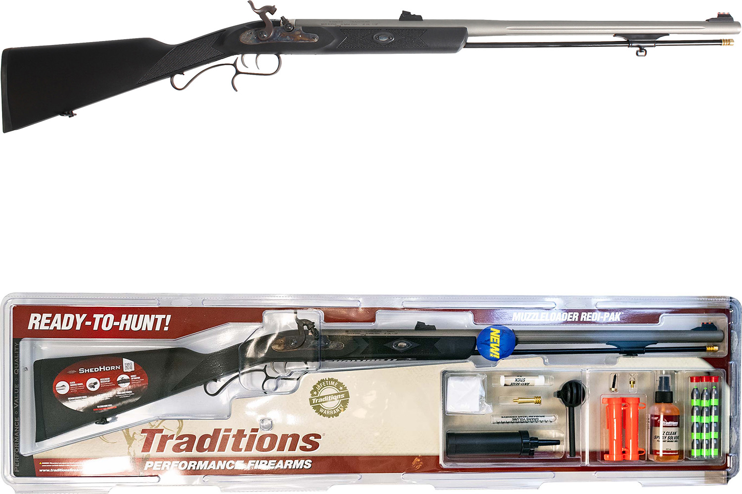 Traditions TRA SHEDHORN REDIPAK 50CA BLK