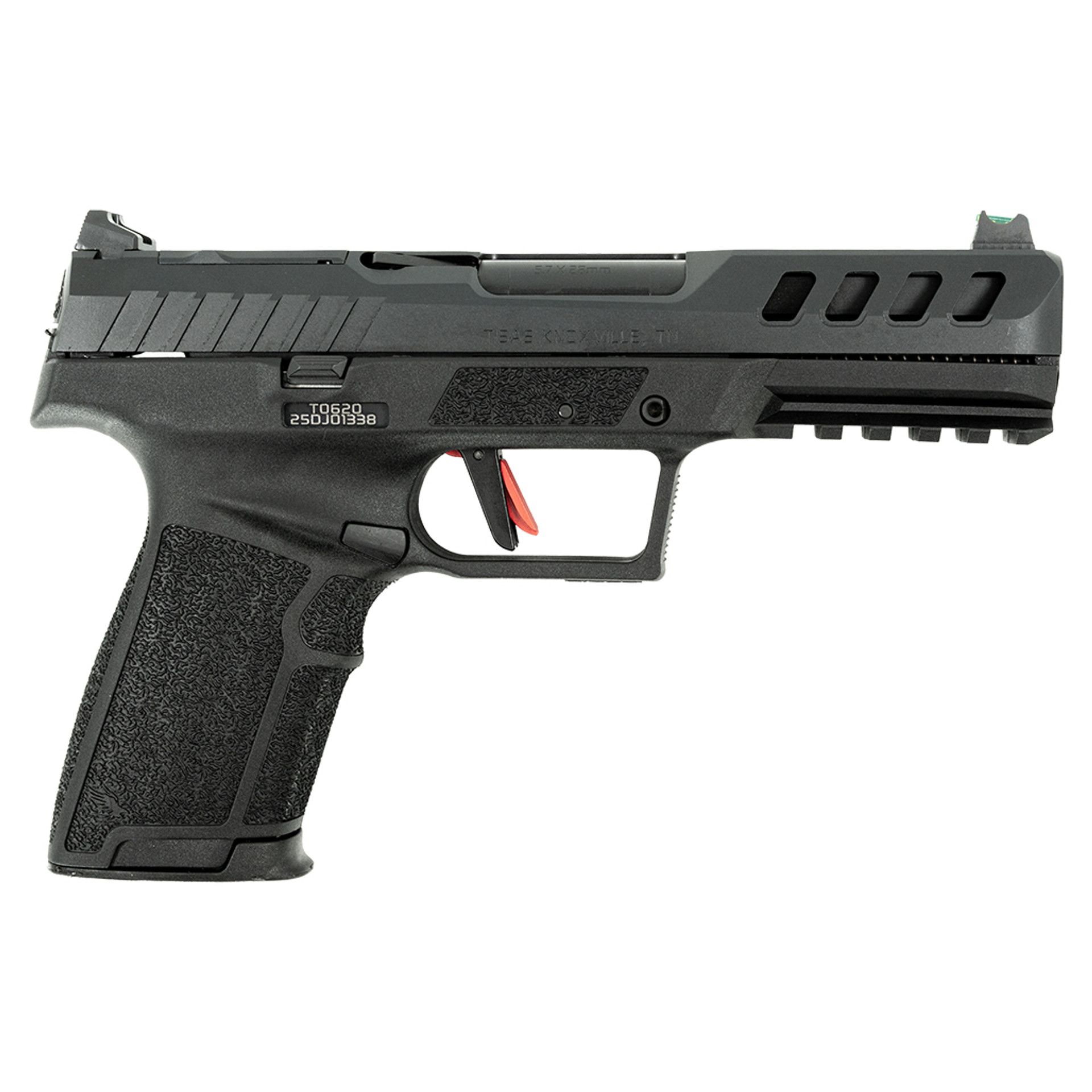 Tisas dTISAS PX-5.7 O.R. RAPTOR 5.7X28 PISTOL 4.8" QPC SLIDE, OPTIC READY MOUNT, 2-20RD MAGS