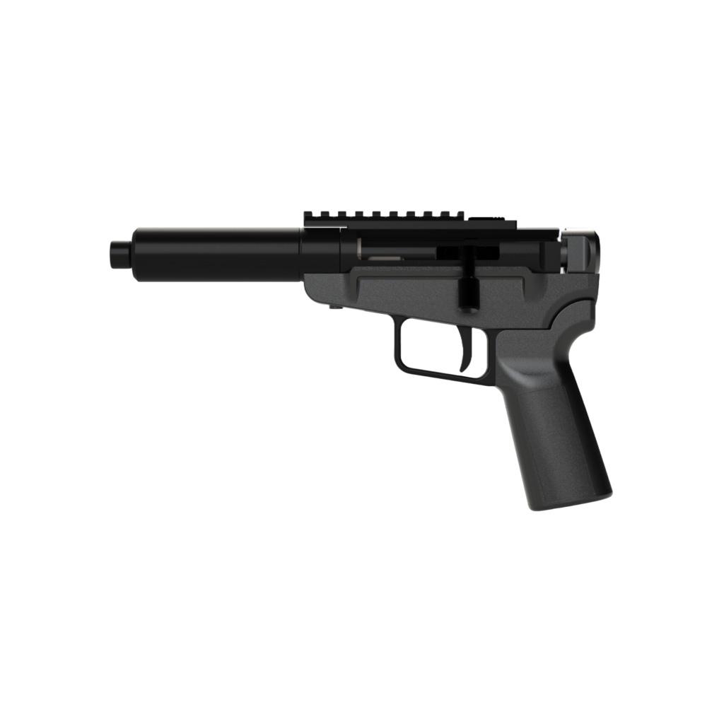 Dark Mountain Stowaway Handgun 9mm Luger Single Shot 5" 1/2x28 Threaded Barrel Black