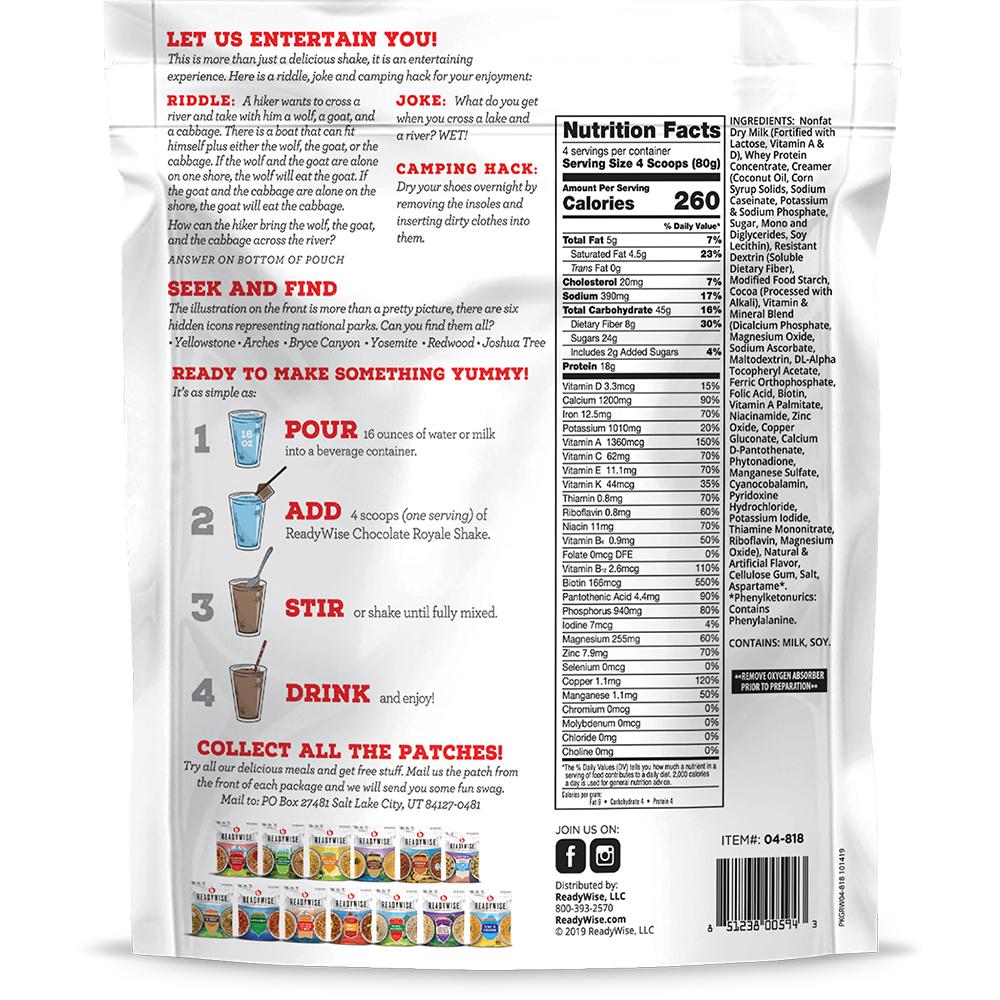 Readywise Chocolate Royale Shake Single Pack