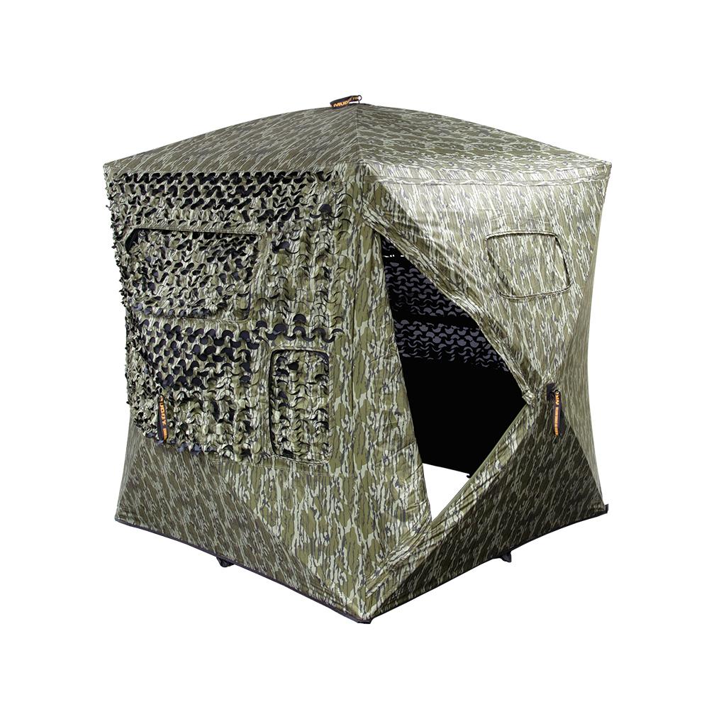 Gsm Muddy Carnage Die Cut Ground Blind Mossy Oak Bottomland