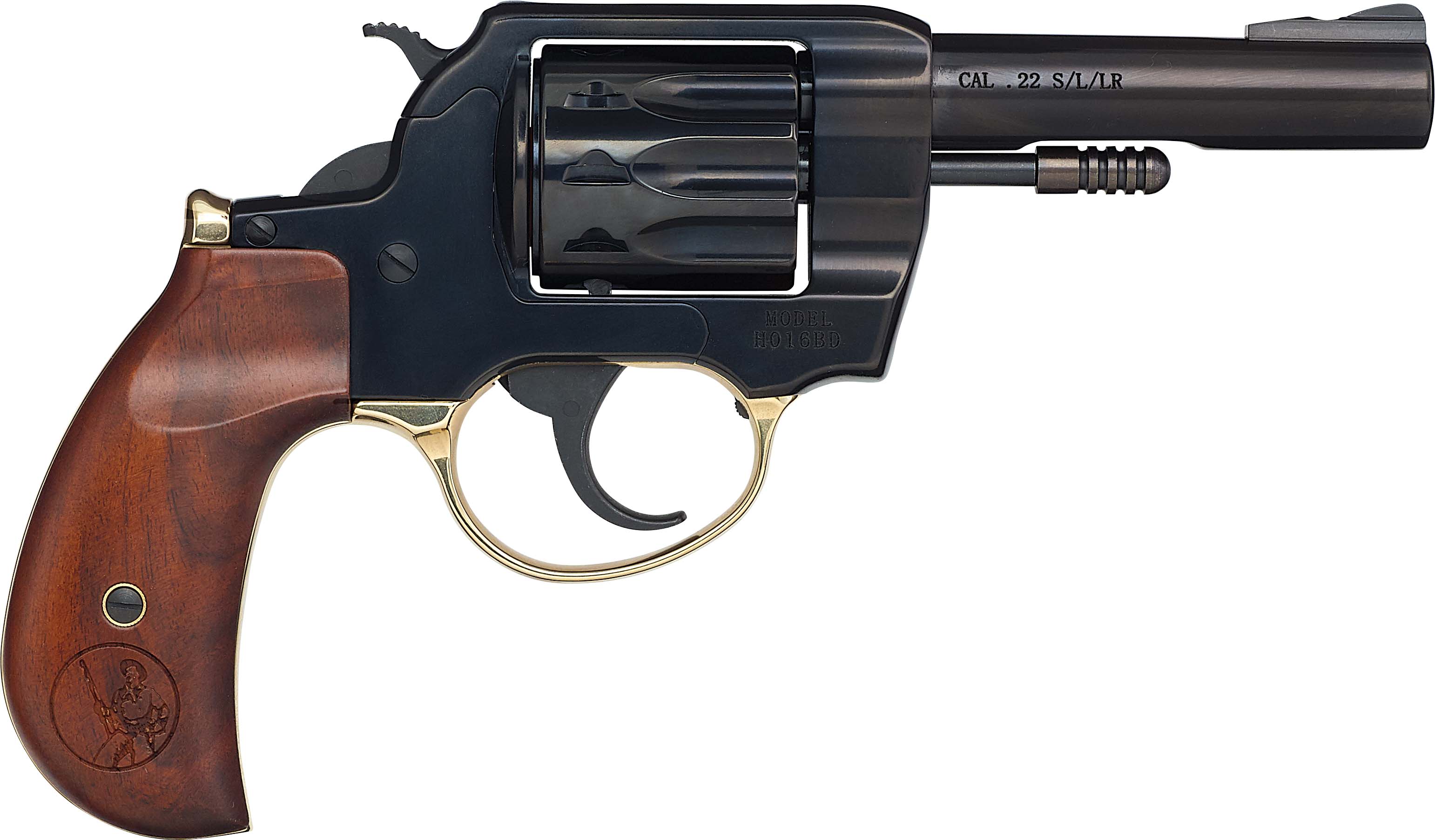 Henry Golden Boy Revolver .22 S/L/LR 10rd Capacity 4" Barrel Birdshead Grip