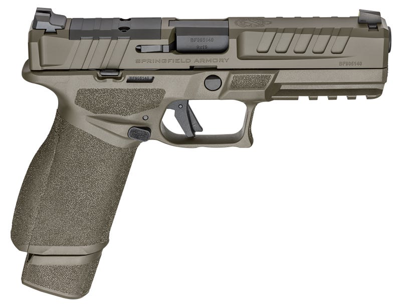Springfield Echelon Handgun 9mm Luger 17rd (1) & 20rd (1) Magazines 4.5" Barrel OD Green U-Dot Sights