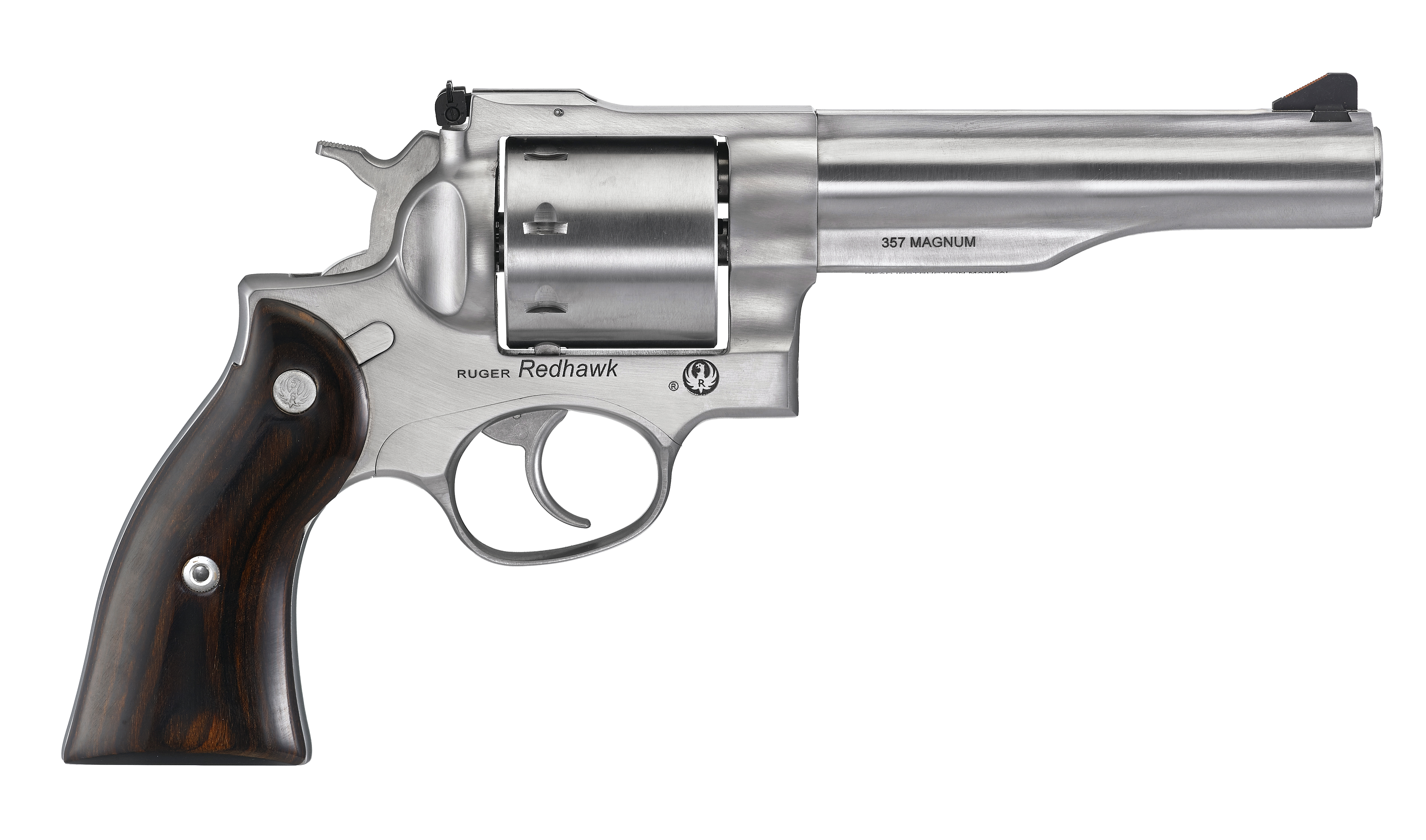 RUGER RDHWK 357MAG REV 5.5" STS HRDWOOD GRP FXD SIGHT
