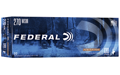 Federal Power-Shok Rifle Ammunition .270 WSM 130 gr SP 3250 fps - 20/ct