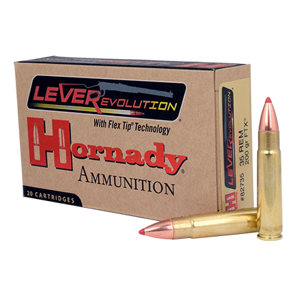Hornady LEVERevolution Rifle Ammunition .35 Rem 200 gr FTX 2225 fps 20/ct