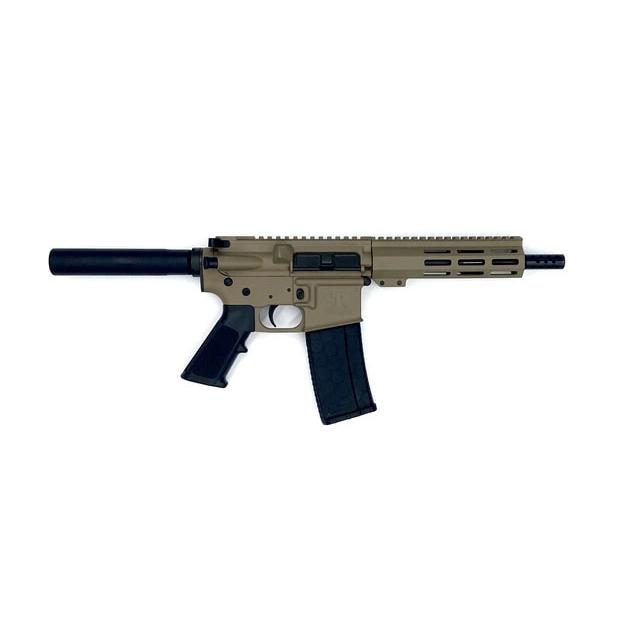 10 Ring Great Lakes AR-15 Pistol .223 Wylde 30rd Magazine 7.5" Nitride Barrel FDE Finish
