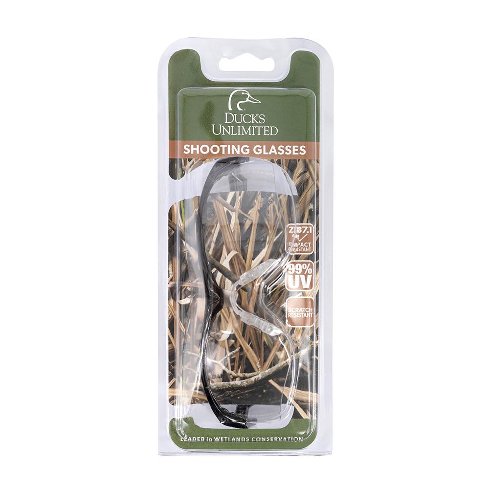 Radians Inc. Ducks Unlimited Half Frame Shooting Glasses Black with Clear Lens