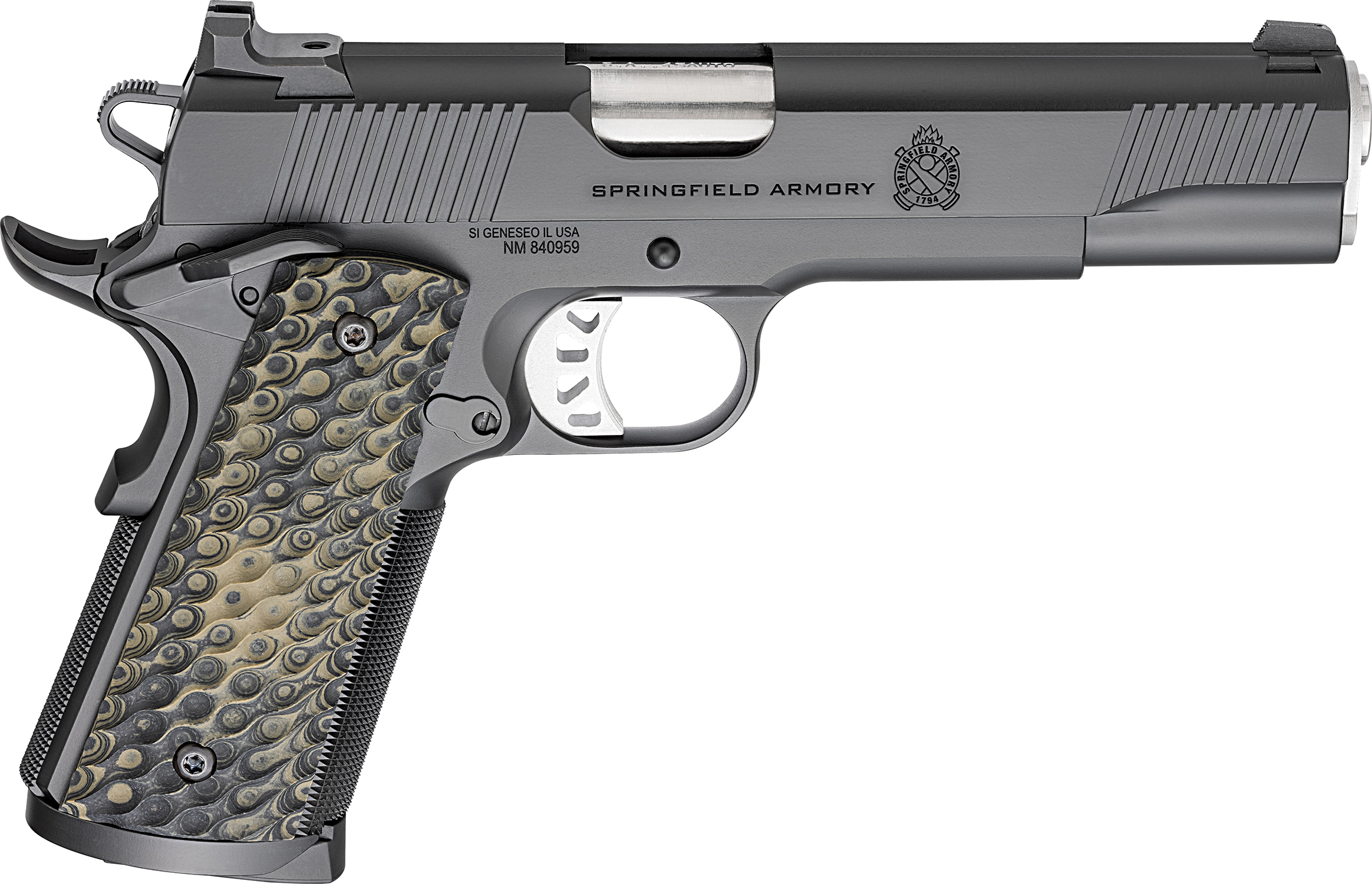 Springfield Armory 1911 TRP Classic Handgun .45 ACP 8rd Magazines (2) 5" Barrel Black
