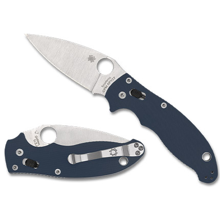 SPYDERCO MANIX2 G-10 3.37" BLUE