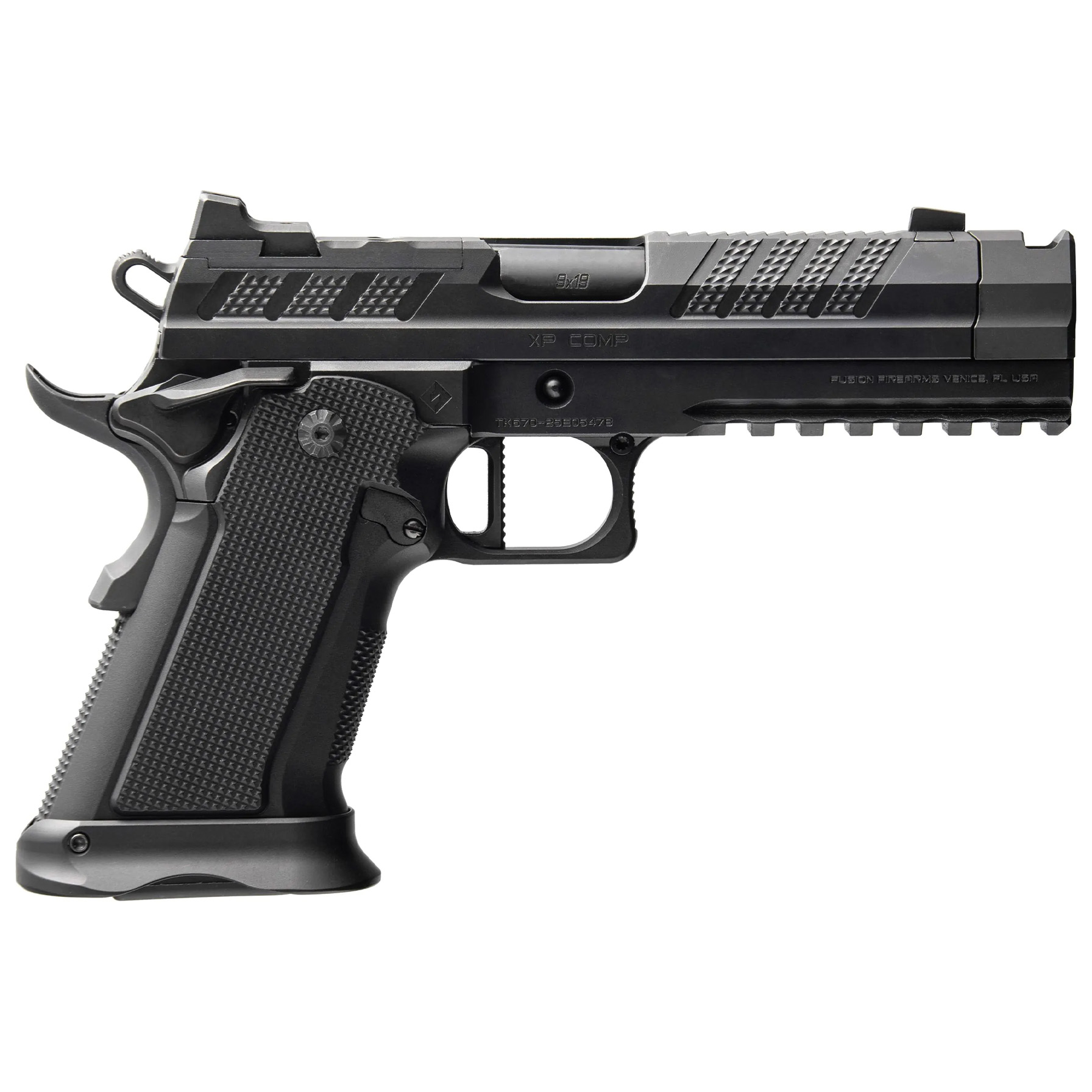 Fusion XP Comp Black Handgun 9mm Luger 17rd Magazines(2) 4.6" Barrel Optic Ready
