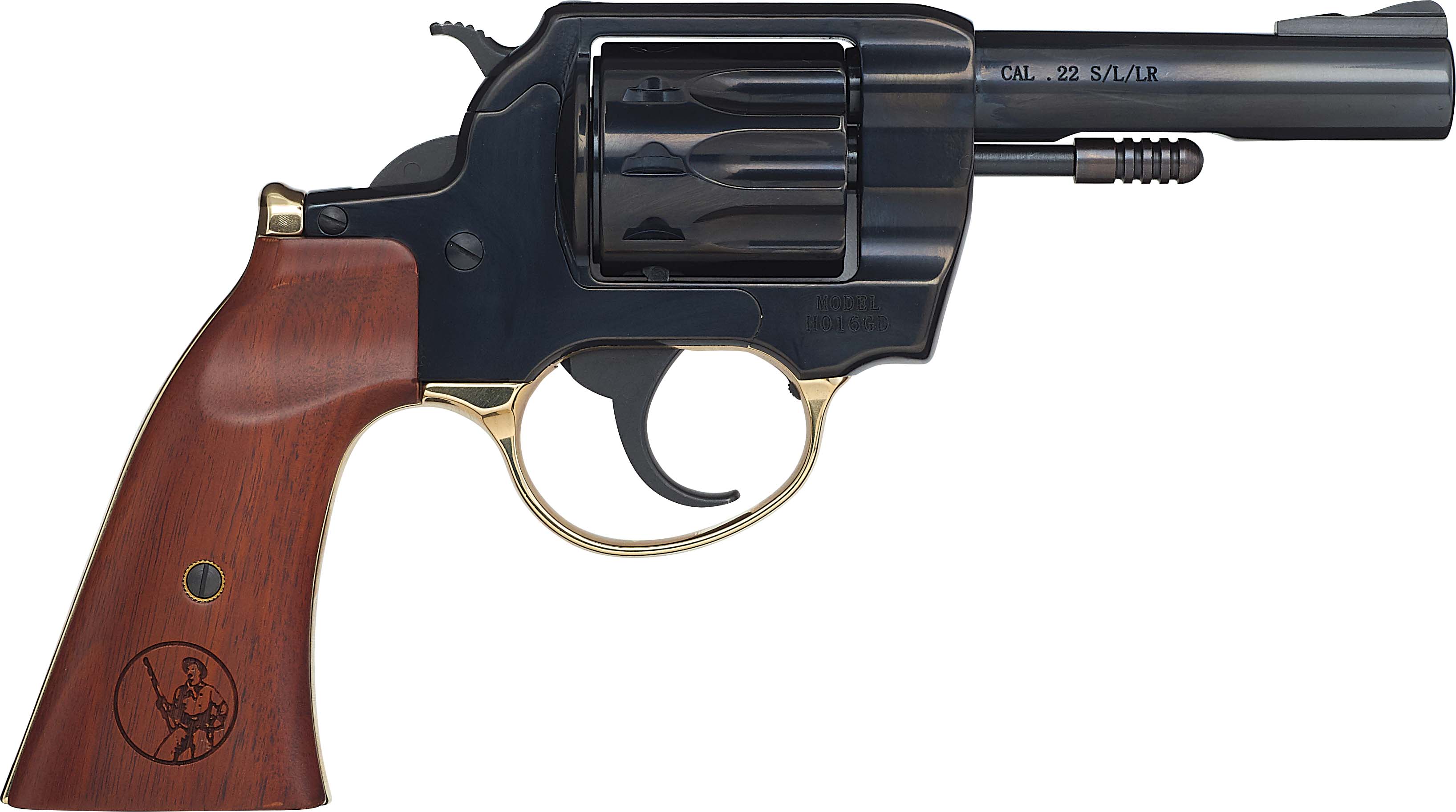 Henry Golden Boy Revolver .22 S/L/LR 10rd Capacity 4" Barrel Gunfighter Grip