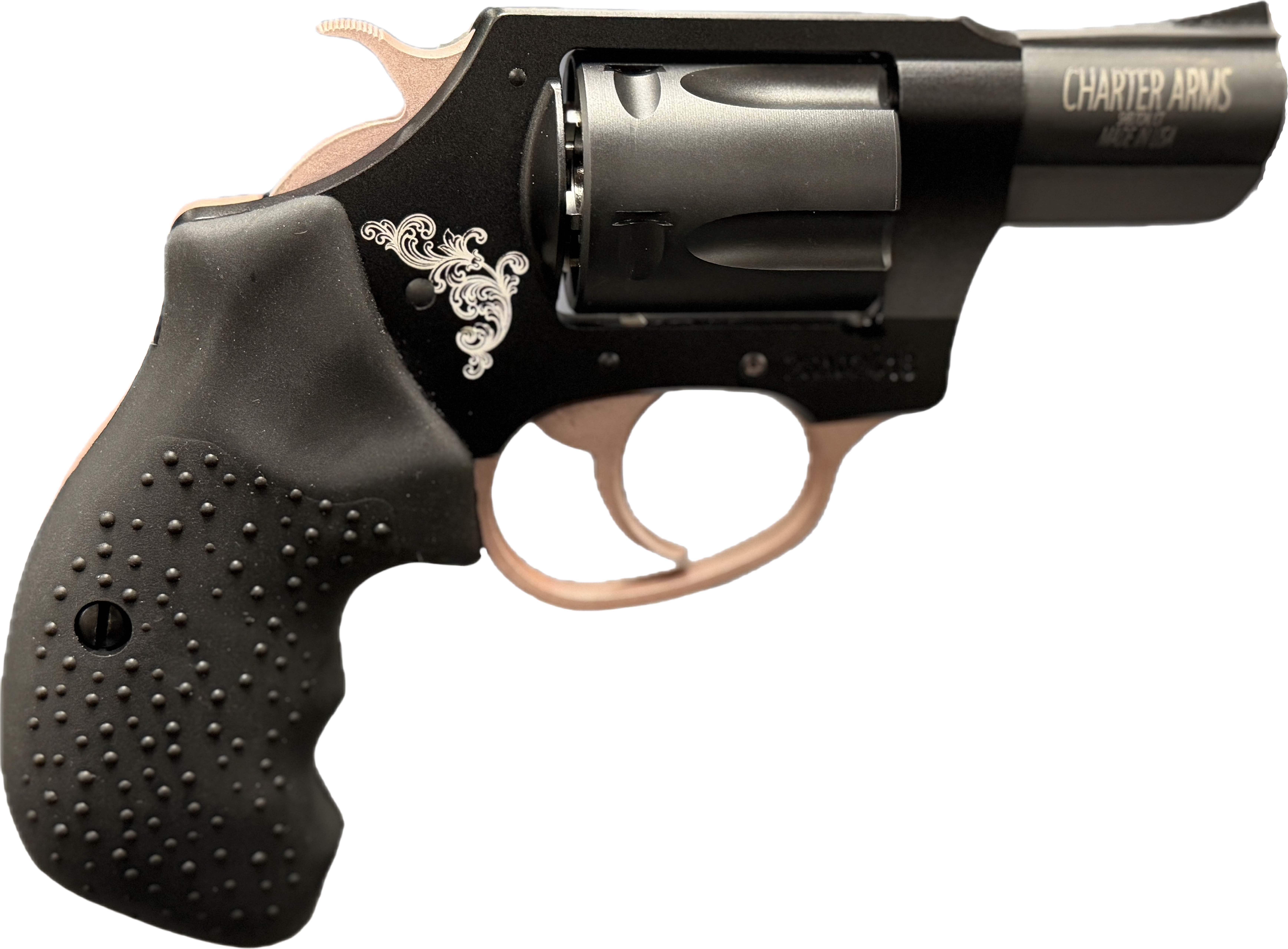 Charter Arms CHT COUGAR 38SP 2" BLK/ROSE GD