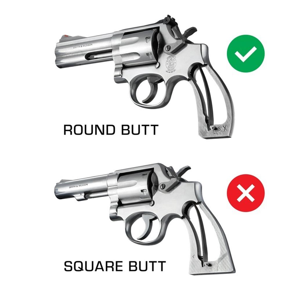 Hogue OverMolded Rubber Tamer Conversion Monogrip S&W K/L/N/X/Z-Frame Revolvers Round Butt OD Green