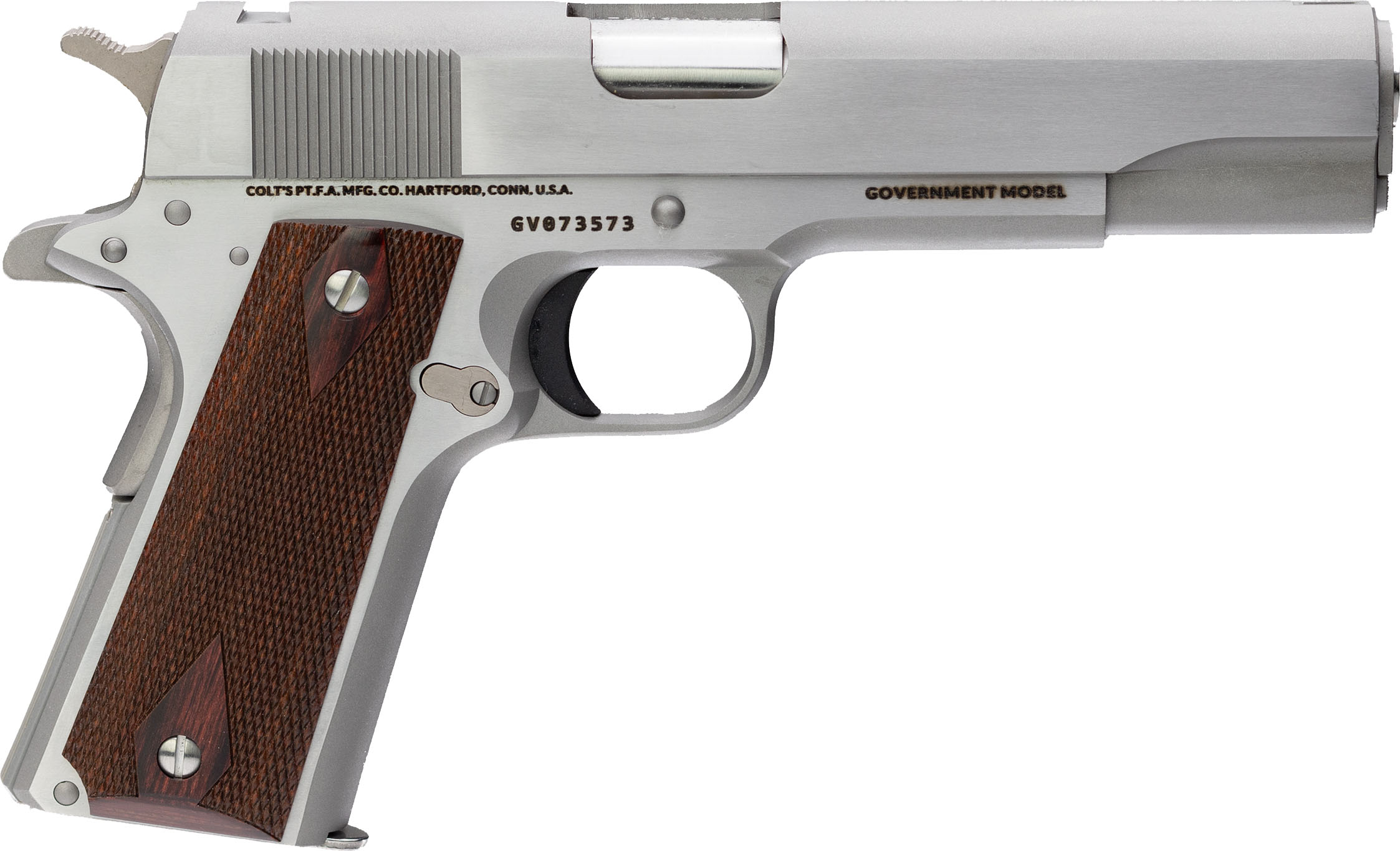 Colt CLT 1911 GVT 45AP 7R SS ENGRVR