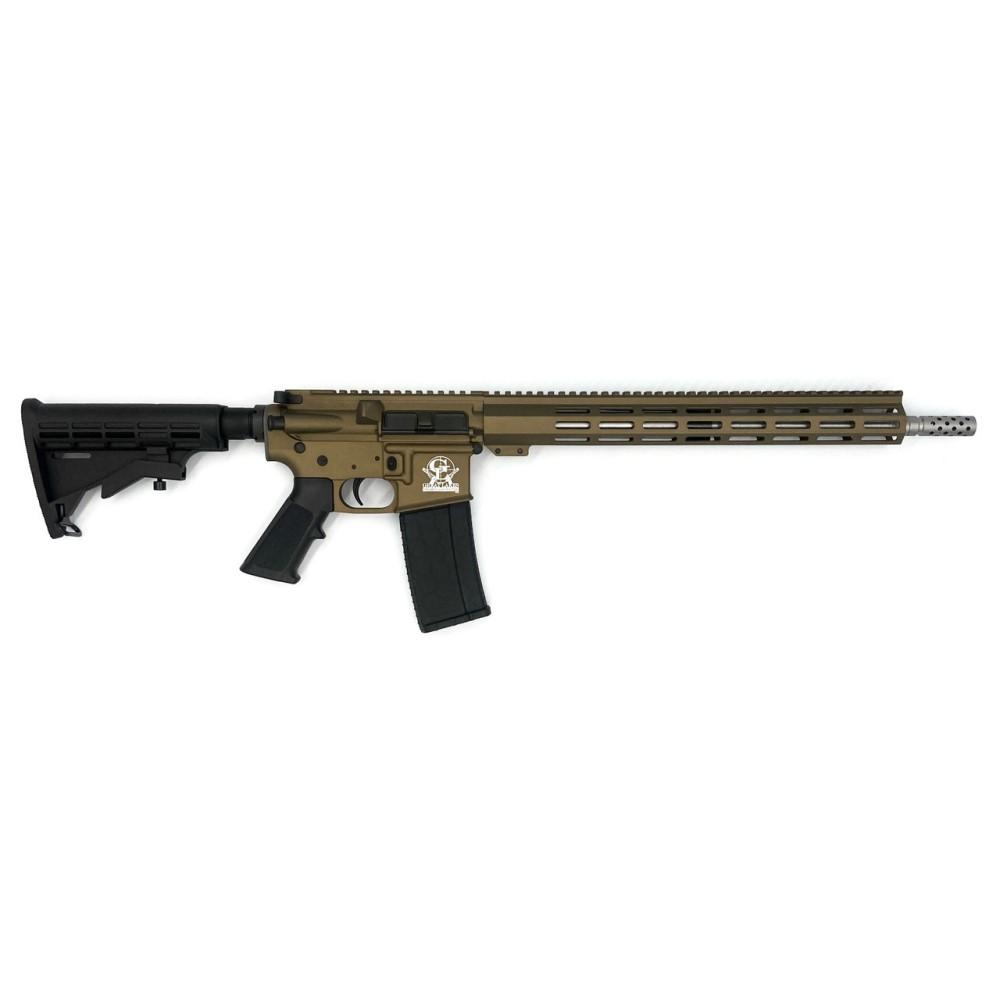 10 Ring GLFA 223 Wylde Rifle .223 Wylde 10rd Magazine 16" Barrel Bronze Cerakote CA Compliant