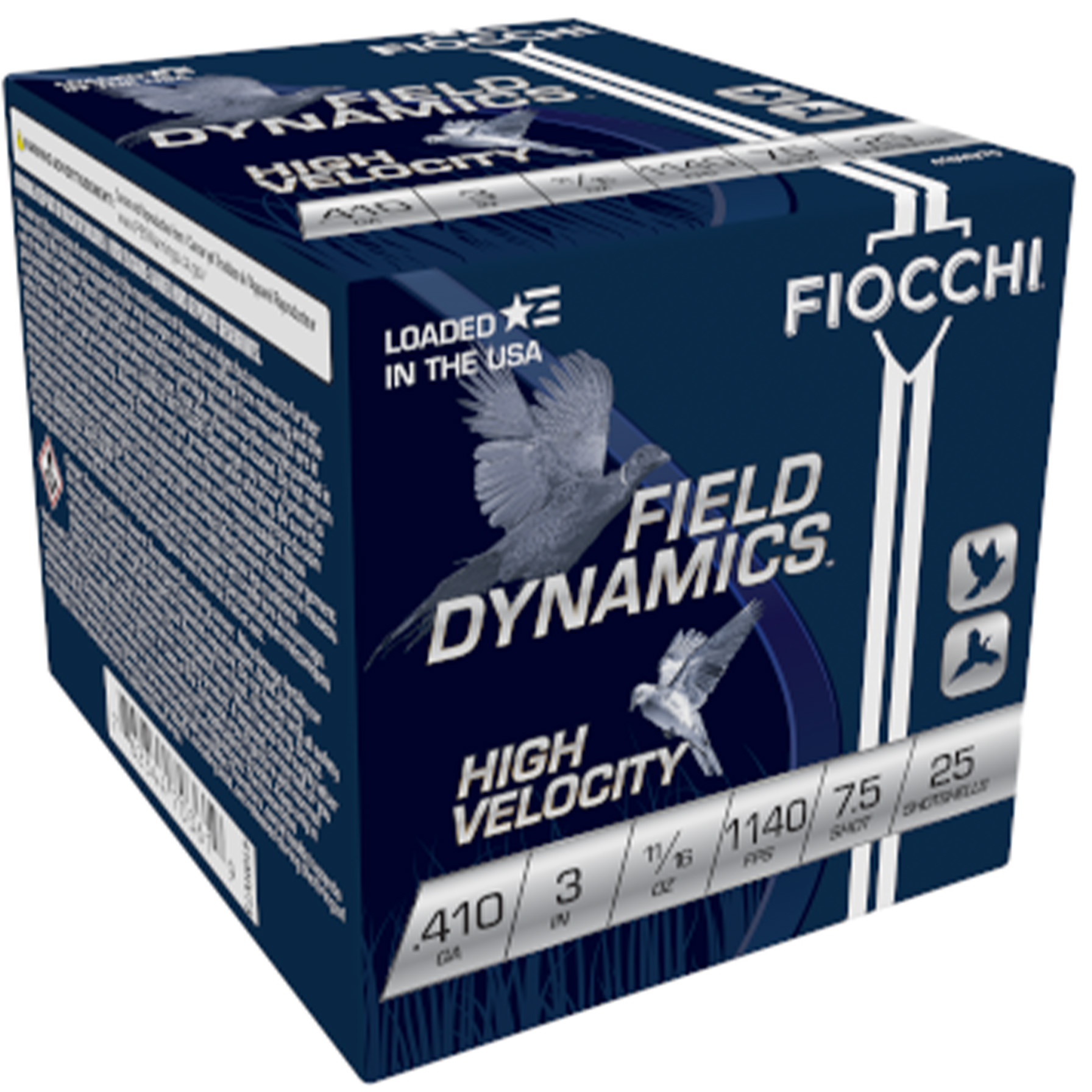 Fiocchi High Velocity Shotshells .410ga 3" #7.5-Shot 11/16oz. 25/ct