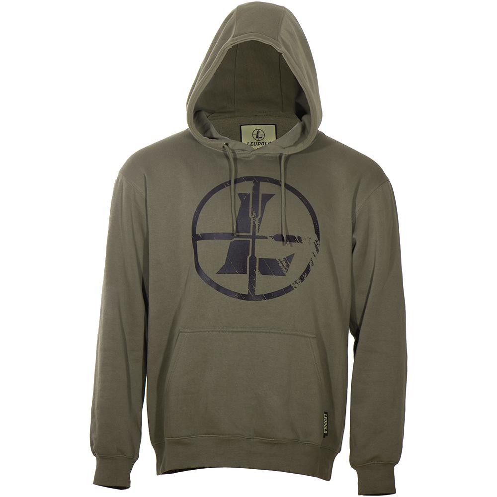 Leupold Distressed Reticle Hoodie Ash Green 3XL