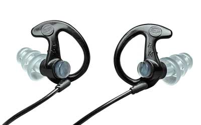 Surefire EP5 Sonic Defenders Max Full-Block Flanged Earplugs 26 NRR Black 1 Pair