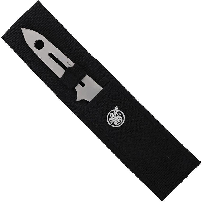 Battenfeld Knives Smith & Wesson Bullseye Throwing Bowie Knife 7" Fixed Blade Silver