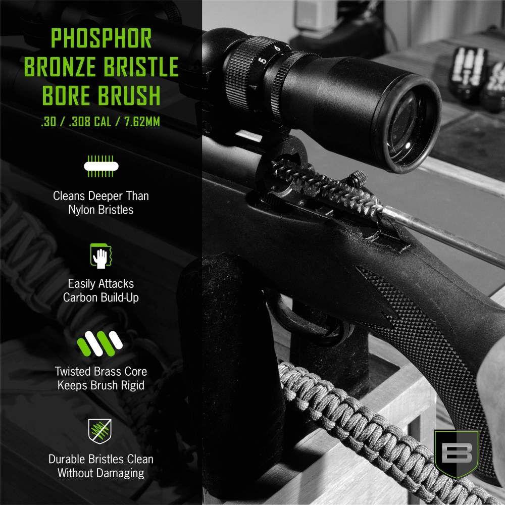 The Allen Company Inc. Breakthrough Clean Technologies Phosphorus Bronze Bristle Bore Brush 30/308/7.62mm