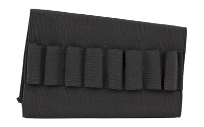Bulldog Cases Butt Stock Rifle Shell Holder Holds 8 Cartridges Black