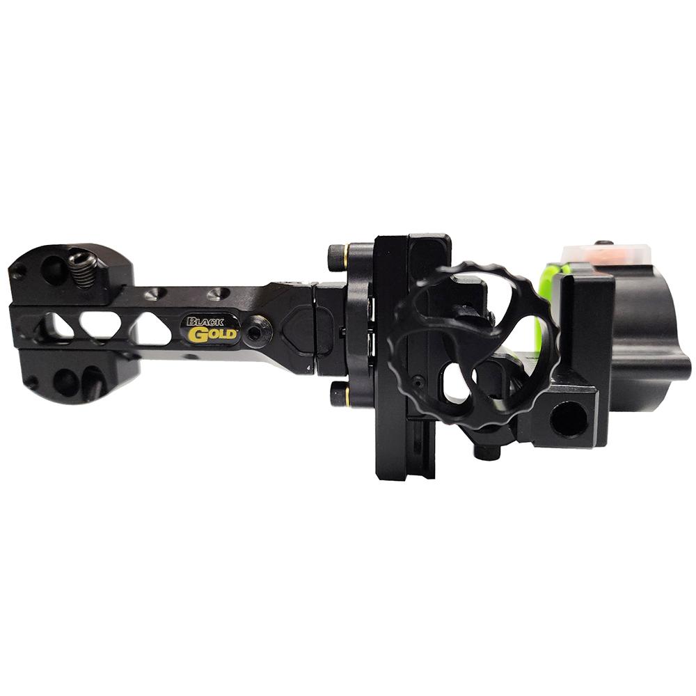 Pure Archery Group Black Gold Ascent Mountain Lite HD Dual Track 2 Pin Scope Vertical 4'' Dovetail RH