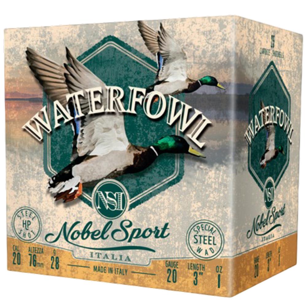 Eurosports LLC Nobel Sport Steel Waterfowl 20 Shotshells 20ga 1oz 3" 1450 fps #4 25/ct