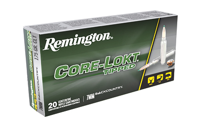 Remington Core-Lokt Tipped Rifle Ammunition 7mm Backcountry 175gr PT 3125 fps 20/ct
