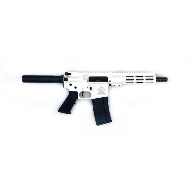 10 Ring Great Lakes AR-15 Pistol .223 Wylde 30rd Magazine 7.5" Nitride Barrel White Finish