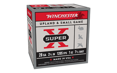 Winchester Super-X Game Shotshells 28 ga 2-3/4" 1 oz 1205 fps #7.5 25/ct