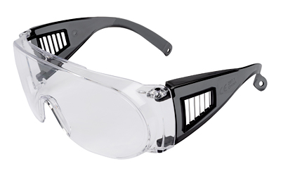 Allen ULTRX Fit Over Safety Glasses Black with Clear Lenses