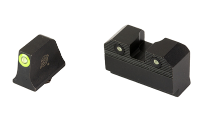 XS Sight Systems R3D 2.0 Suppressor Height Night Sights for Glock 20/21/29/30/30S/37/41 Green Front with Black Rear