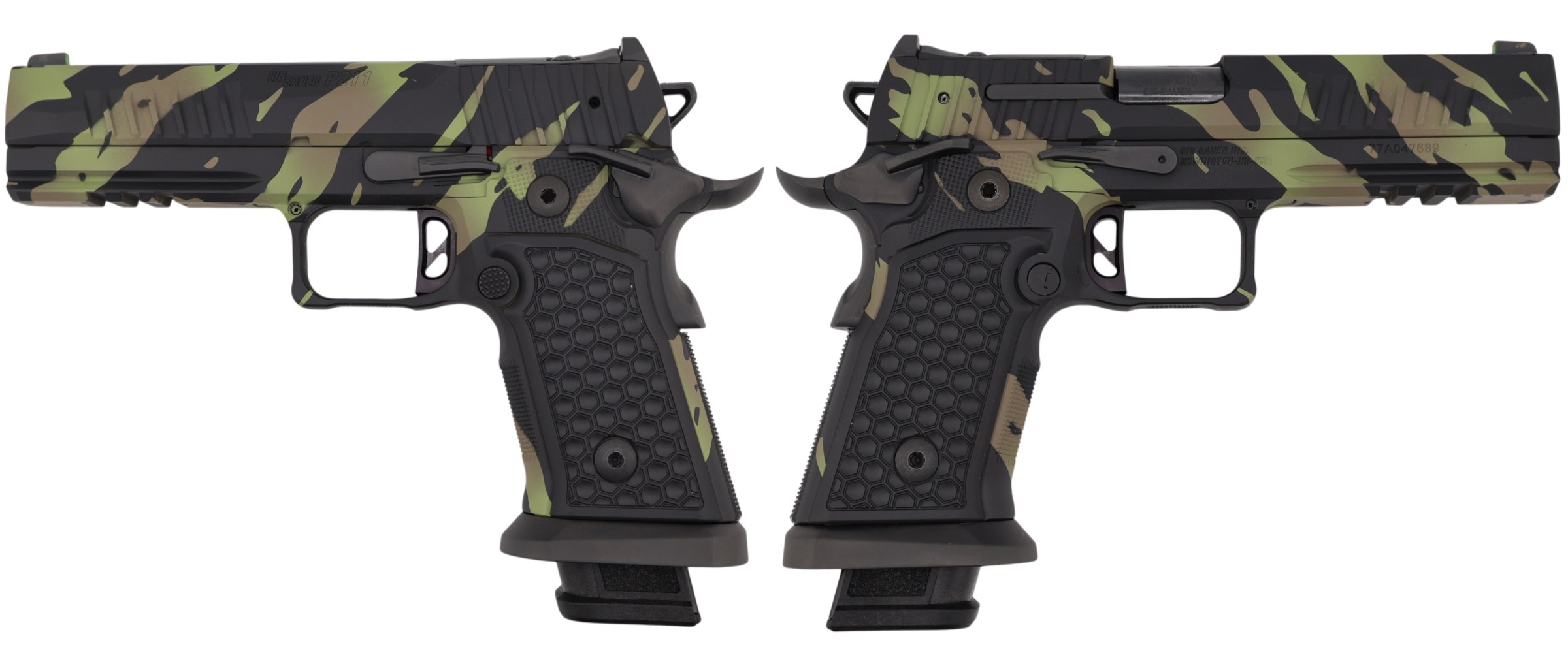 SIG SAUER P211-GT5 9MM PISTOL 5" TIGER STRIPE 2-21RD, 1-17RDRD MAGS
